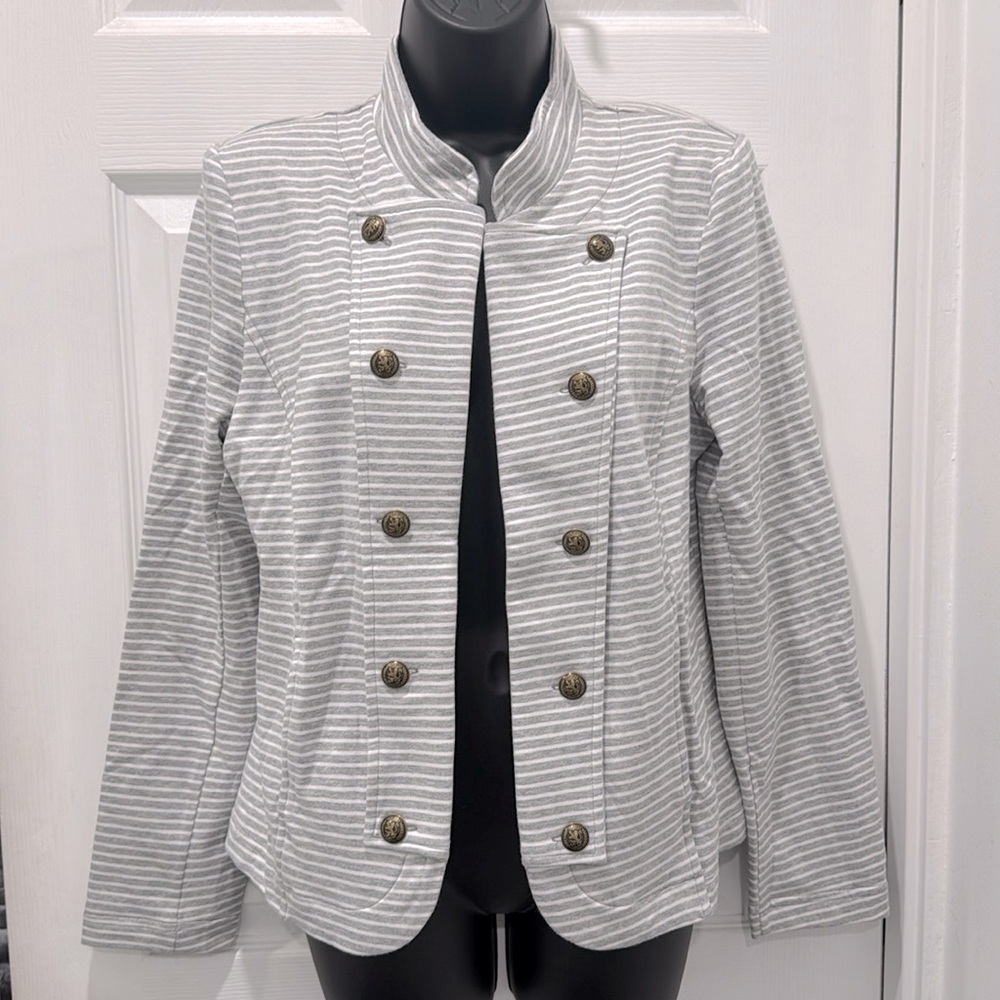 Tommy Hilfiger Striped Military Band Jacket